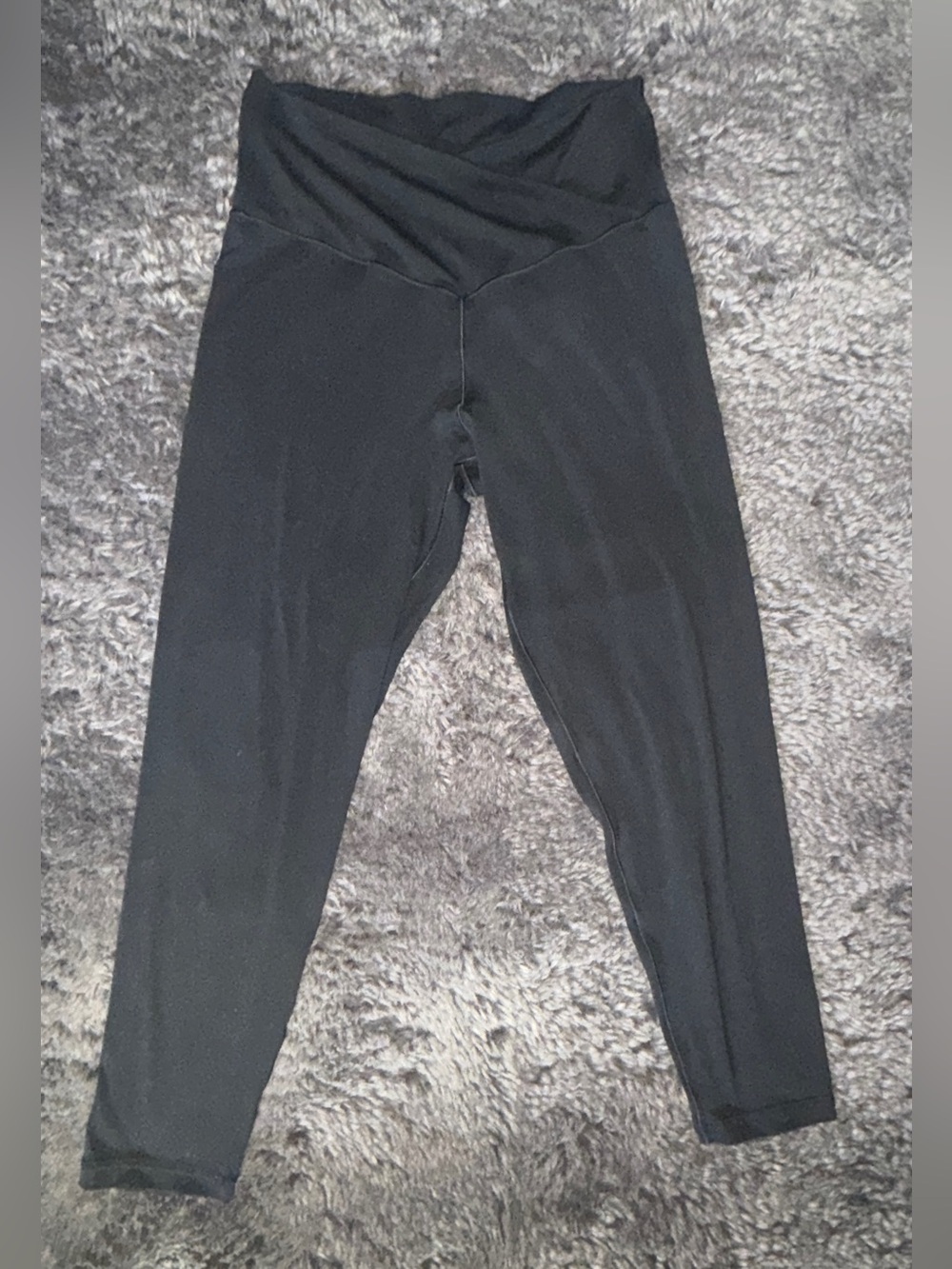 Black Crossover-Hi Waist Leggings